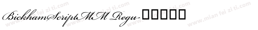 BickhamScriptMM Regu字体转换